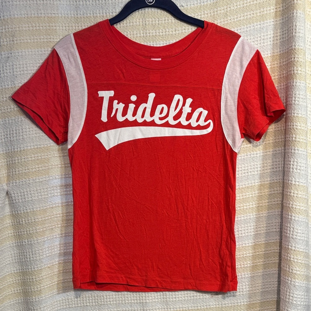 HYP Tri Delta Red Graphic Tee | Sorority Shirt | Short Sleeve | Size Medium